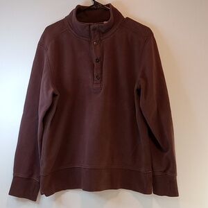 Tommy Bahama Island Crafted 1/4 Zip & Button Pullover Sweater Men's Med EUC NICE